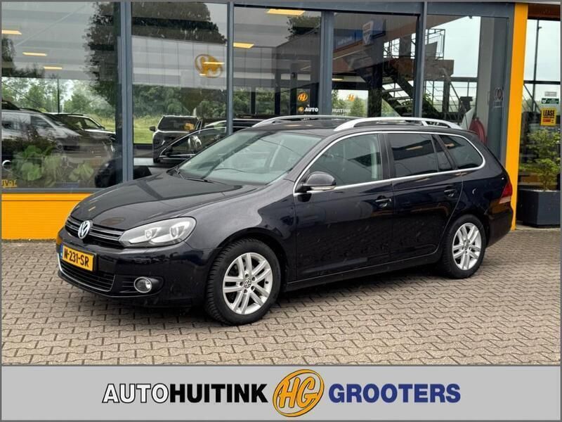 Zwart Gebruikt 2010 VW Golf VI Highline Stationwagen | € 9.495 (Duur) - Afbeelding 1/4