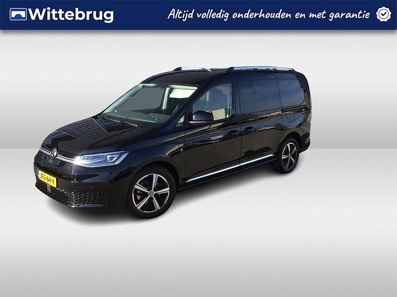 Zwart Nieuw 2025 VW Caddy Maxi Style MPV | € 46.895 - Afbeelding 1/4