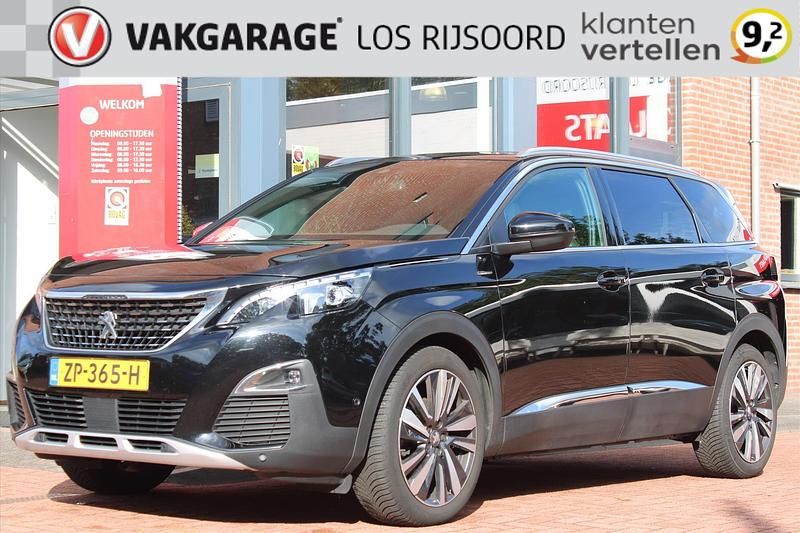 Zwart Occasion 2019 Peugeot 5008 GT-line SUV | € 14.785 (Iets duurder) - Afbeelding 1/4