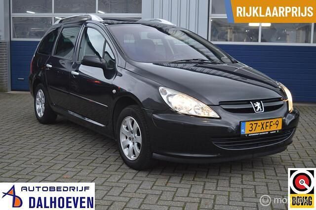 Zwart Gebruikt 2003 Peugeot 307 Stationwagen | € 2.450 (Iets duurder) - Afbeelding 1/4