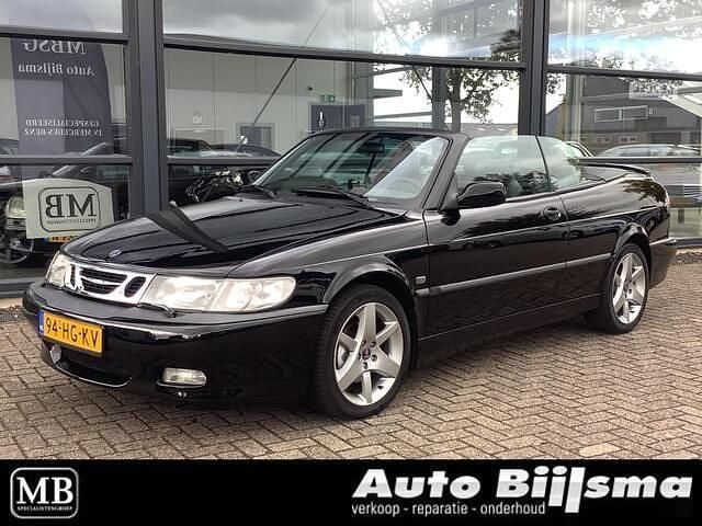 Zwart Gebruikt 2001 Saab 9-3 Cabriolet Aero Cabriolet | € 6.995 (Eerlijke prijs) - Afbeelding 1/4