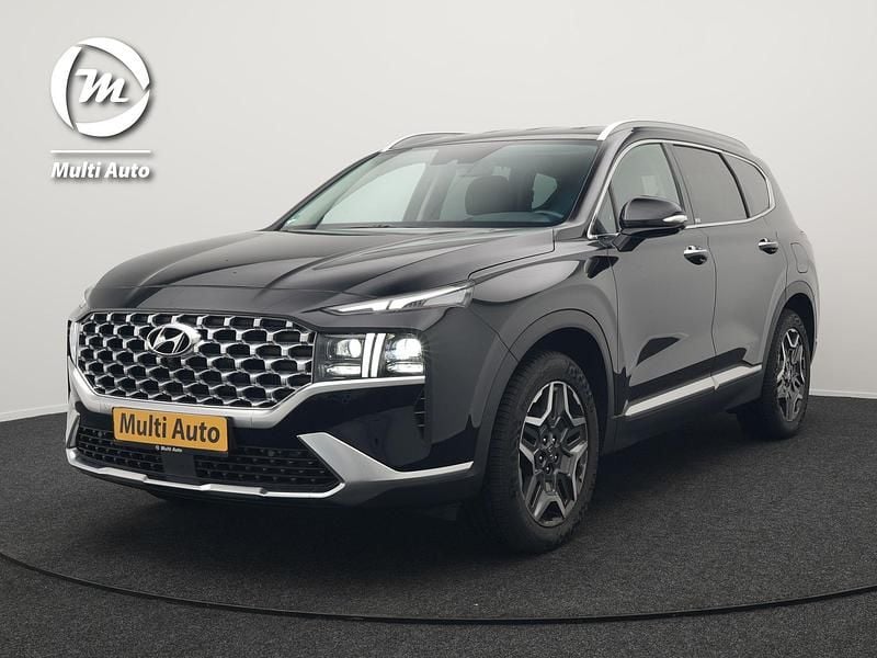 Zwart Gebruikt 2021 Hyundai Santa Fe Premium SUV | € 33.940 (Super prijs) - Afbeelding 1/4