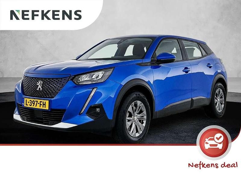 Blauw Gebruikt 2021 Peugeot e-2008 Active SUV | € 15.925 (Goede deal) - Afbeelding 1/4