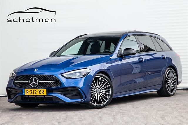 Blauw Gebruikt 2022 Mercedes C200 AMG line Stationwagen | € 41.500 (Eerlijke prijs) - Afbeelding 1/4