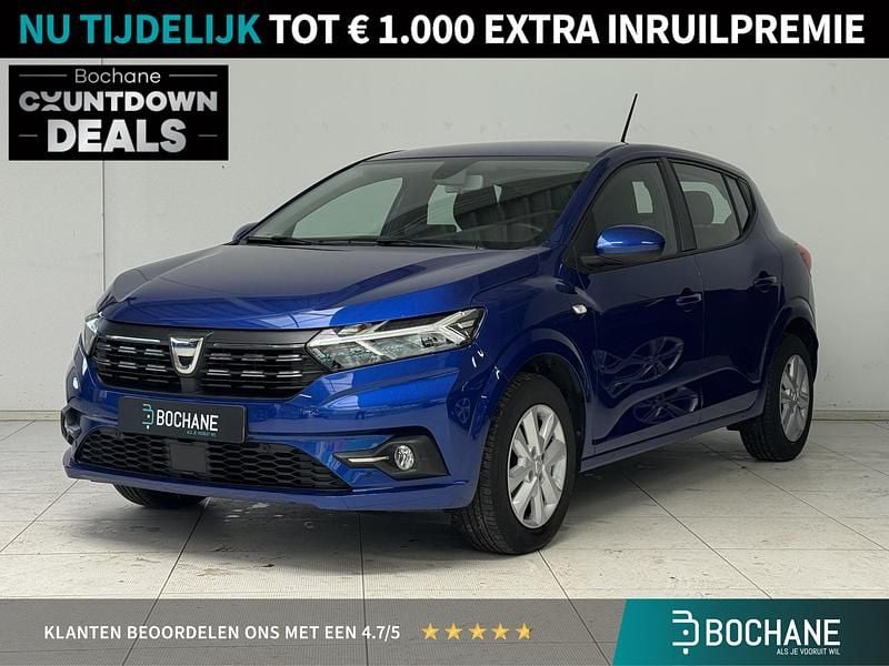 Blauw Gebruikt 2023 Dacia Sandero Comfort Hatchback | € 16.695 (Eerlijke prijs) - Afbeelding 1/4