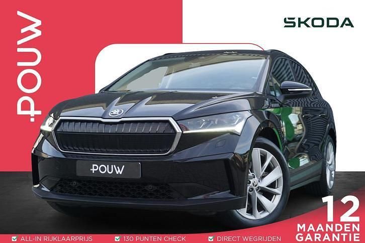 Zwart Gebruikt 2021 Skoda Enyaq iV First Edition SUV | € 21.950 (Eerlijke prijs) - Afbeelding 1/4