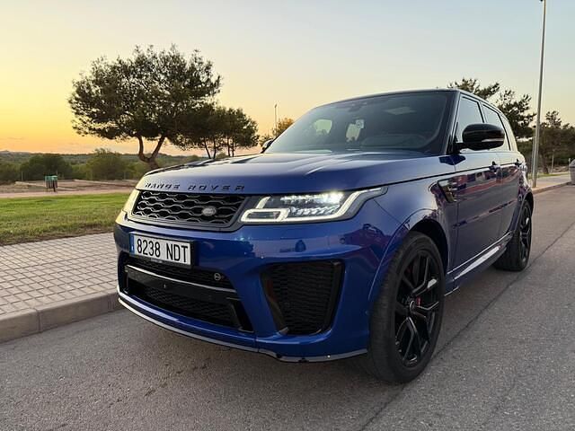 Blauw Occasion 2021 Land Rover Range Rover Sport SVR SUV | € 69.999 - Afbeelding 1/4