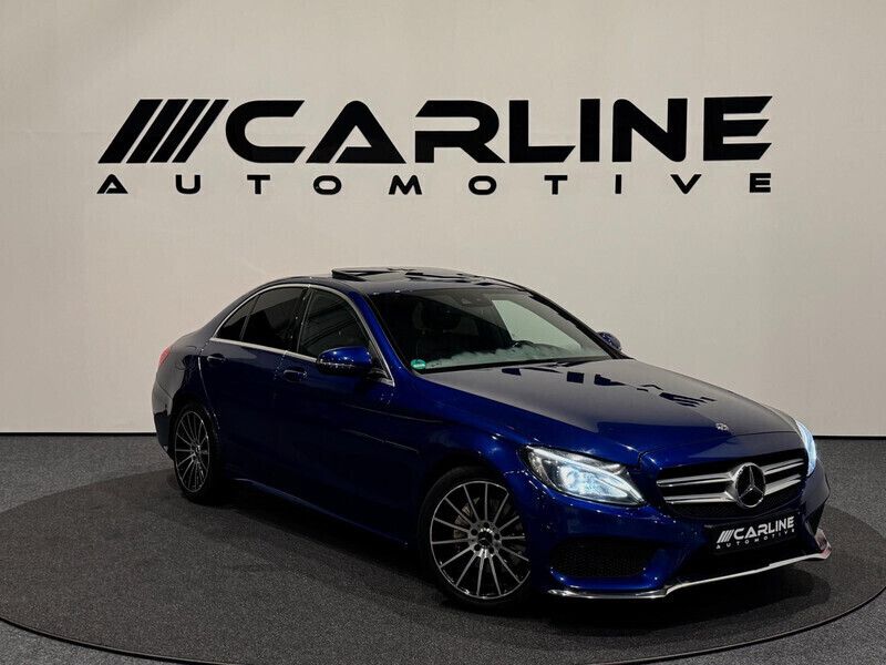 Blauw Gebruikt 2018 Mercedes C200 Premium Sedan | € 23.950 (Eerlijke prijs) - Afbeelding 1/4