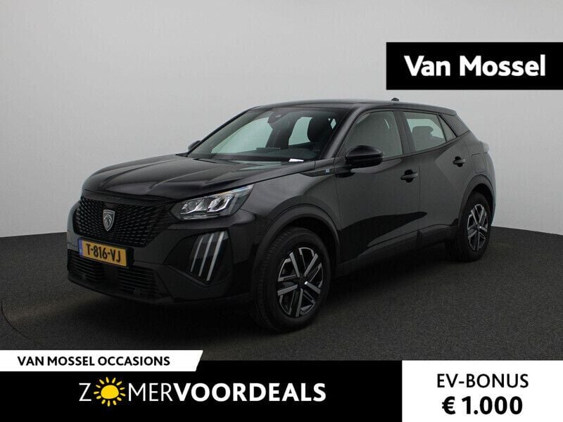 Zwart Gebruikt 2023 Peugeot e-2008 Active SUV | € 22.900 (Goede deal) - Afbeelding 1/4