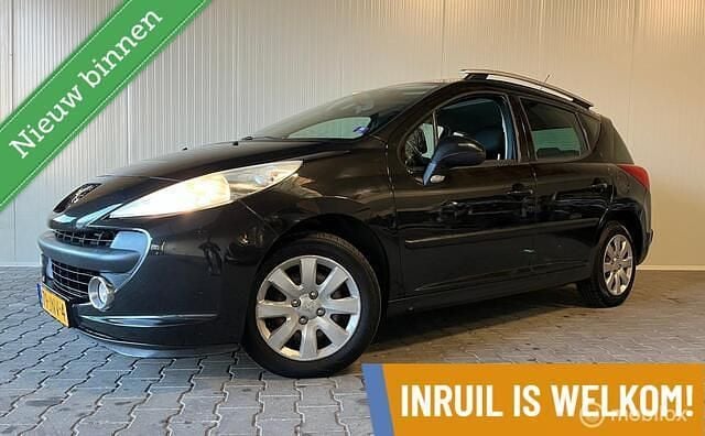 Zwart Gebruikt 2009 Peugeot 207 Stationwagen | € 1.450 (Goede deal) - Afbeelding 1/4