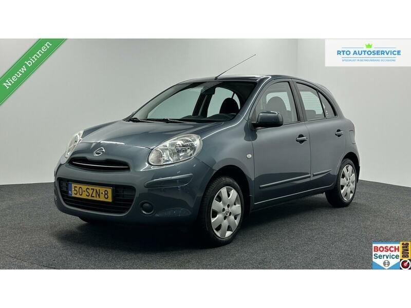 Grijs Gebruikt 2012 Nissan Micra Acenta Hatchback | € 5.500 (Eerlijke prijs) - Afbeelding 1/4