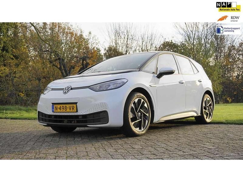 Wit Gebruikt 2021 VW ID.3 Pro Hatchback | € 15.950 (Super prijs) - Afbeelding 1/4