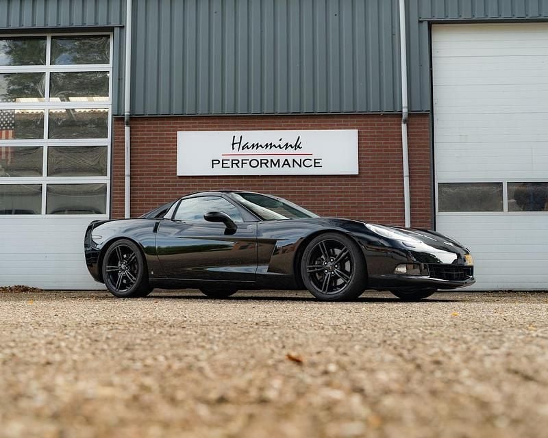 Zwart (metallic) Gebruikt 2008 Chevrolet Corvette C6 LS Coupé | € 39.950 - Afbeelding 1/4