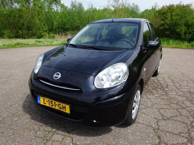 Zwart Gebruikt 2012 Nissan Micra Acenta Hatchback | € 6.950 - Afbeelding 1/4