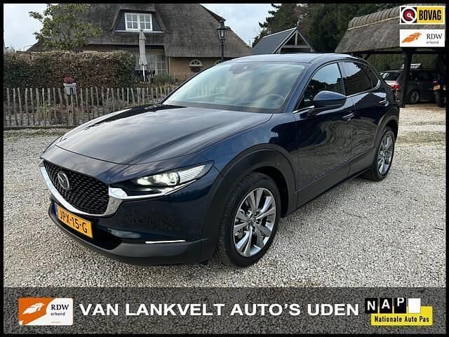 Blauw (metallic) Occasion 2019 Mazda CX-30 Comfort SUV | € 19.950 (Eerlijke prijs) - Afbeelding 1/4