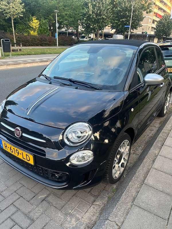 Zwart Gebruikt 2020 Fiat 500 Pop Cabriolet | € 14.000 (Eerlijke prijs) - Afbeelding 1/4