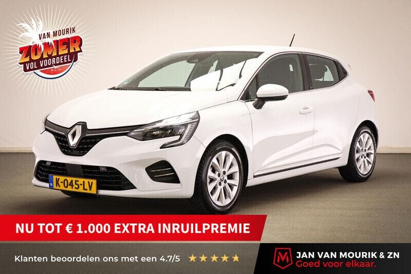 Wit Gebruikt 2021 Renault Clio V Intens Hatchback | € 16.495 (Eerlijke prijs) - Afbeelding 1/4