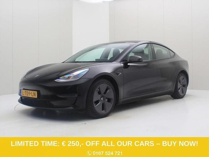 Occasion Tesla Model 3 Long Range AWD 258 kW (351 PK) 2021 Zwart Sedan