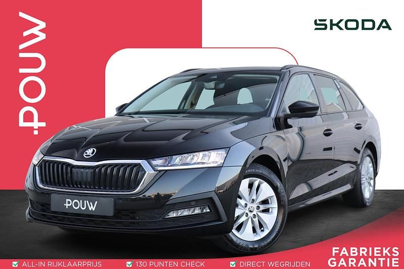 Zwart Gebruikt 2023 Skoda Octavia Business Line Stationwagen | € 24.950 (Iets duurder) - Afbeelding 1/4