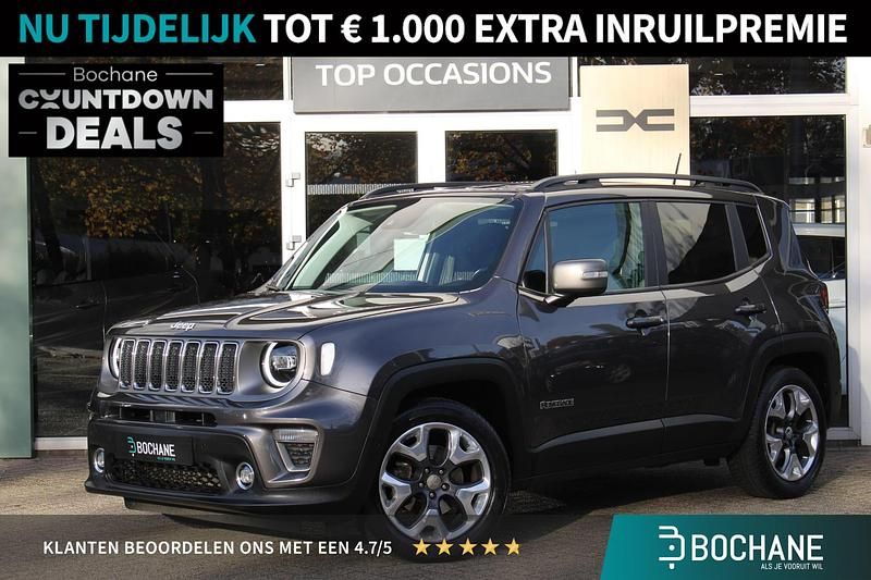 Grijs Gebruikt 2018 Jeep Renegade Limited SUV | € 16.595 (Eerlijke prijs) - Afbeelding 1/4