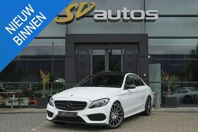 Wit Gebruikt 2017 Mercedes C200 AMG Sedan | € 23.950 (Eerlijke prijs) - Afbeelding 1/4