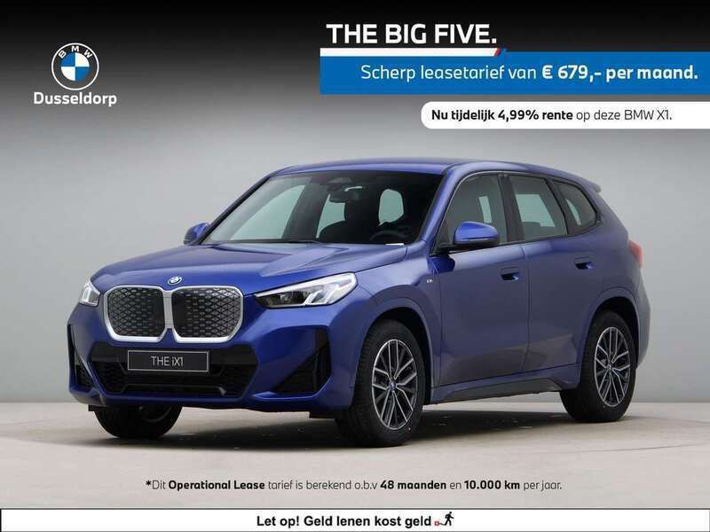 Blauw Nieuw 2025 BMW iX1 M Sport SUV | € 55.077 (Super prijs) - Afbeelding 1/4