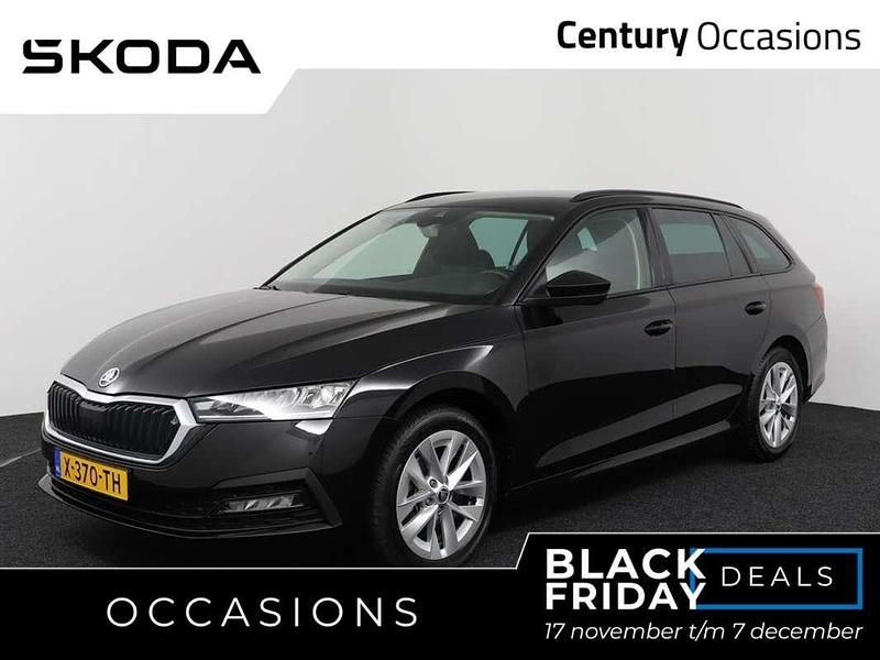 Zwart Gebruikt 2024 Skoda Octavia Business Line Stationwagen | € 22.500 (Super prijs) - Afbeelding 1/4