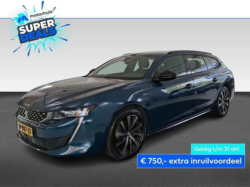 Blauw Gebruikt 2020 Peugeot 508 GT-line Stationwagen | € 17.495 (Goede deal) - Afbeelding 1/4