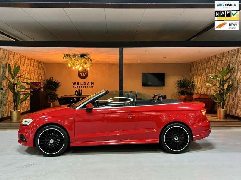 Rood, metallic lak Gebruikt 2017 Audi A3 Cabriolet S-Line Cabriolet | € 21.990 (Eerlijke prijs) - Afbeelding 1/4
