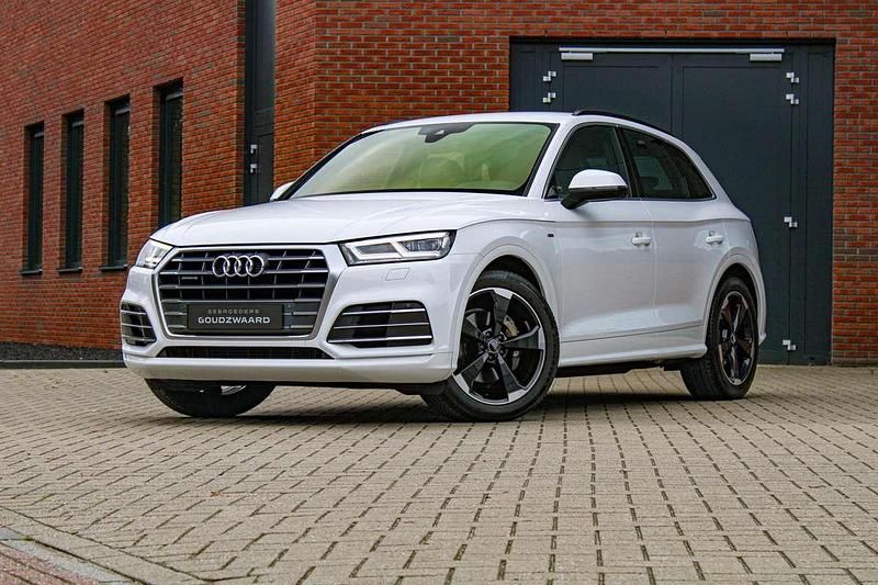 Wit Gebruikt 2018 Audi Q5 S-Line SUV | € 29.950 (Eerlijke prijs) - Afbeelding 1/4