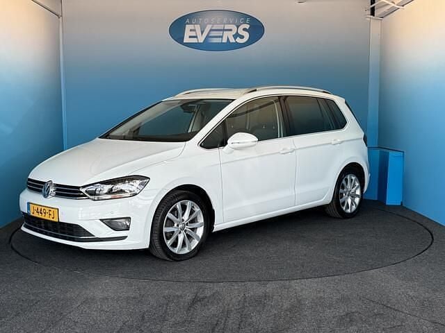 Wit Gebruikt 2014 VW Golf Sportsvan Highline MPV | € 11.900 (Eerlijke prijs) - Afbeelding 1/4