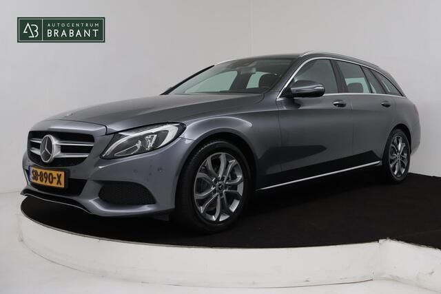 Grijs Gebruikt 2018 Mercedes C180 Premium Plus Stationwagen | € 15.445 (Super prijs) - Afbeelding 1/4