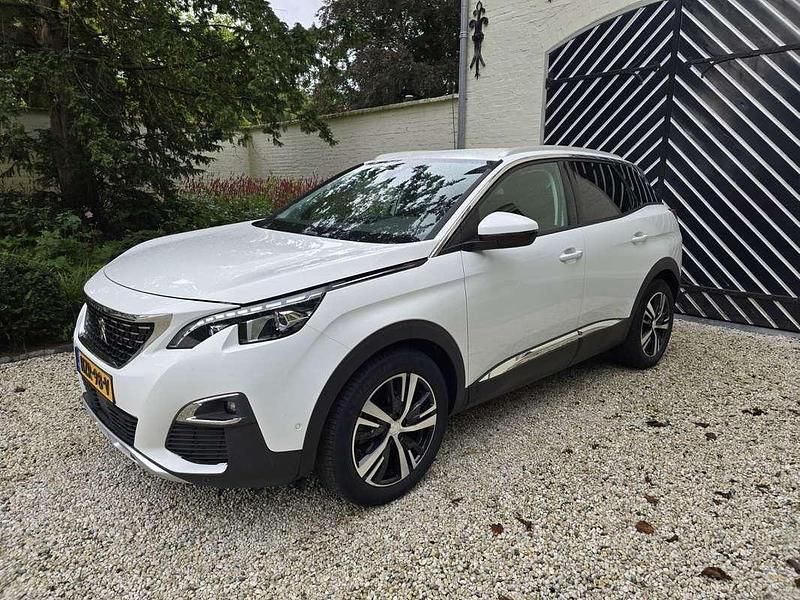 Wit Gebruikt 2019 Peugeot 3008 GT-line SUV | € 17.945 (Super prijs) - Afbeelding 1/4