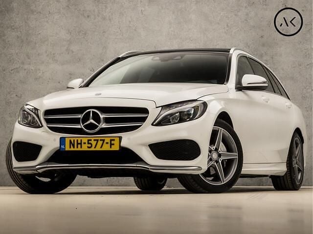 Wit Gebruikt 2017 Mercedes C180 AMG Stationwagen | € 22.945 (Eerlijke prijs) - Afbeelding 1/4