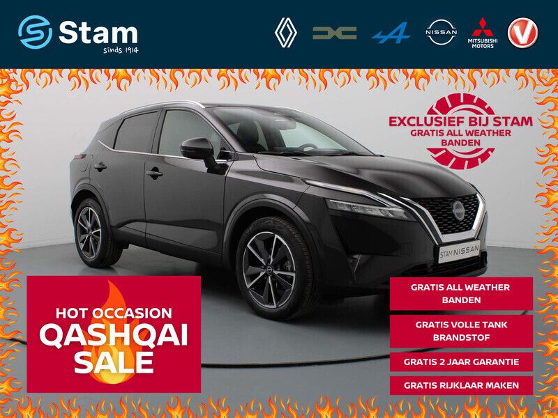 Zwart Gebruikt 2024 Nissan Qashqai Tekna SUV | € 33.990 (Eerlijke prijs) - Afbeelding 1/4