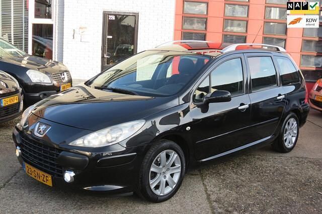 Zwart Occasion 2006 Peugeot 307 Stationwagen | € 1.499 (Eerlijke prijs) - Afbeelding 1/4