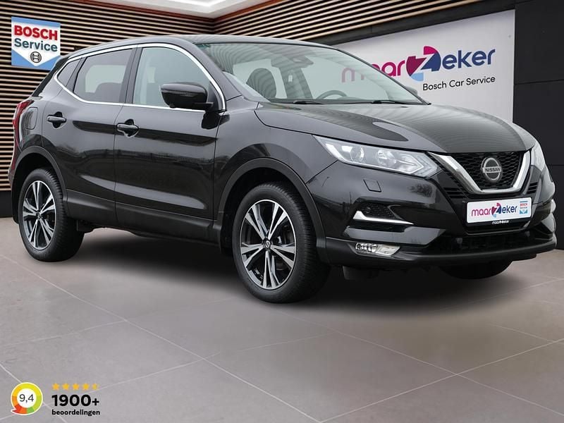 Zwart Occasion 2018 Nissan Qashqai N-Connecta SUV | € 14.950 (Super prijs) - Afbeelding 1/3