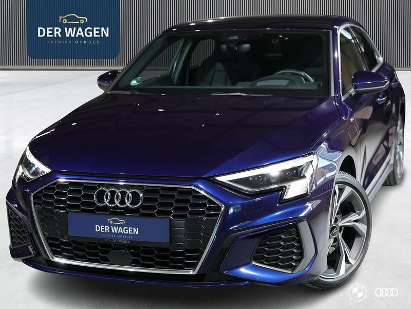 Blauw Gebruikt 2021 Audi A3 e-tron Competition Hatchback | € 30.900 (Eerlijke prijs) - Afbeelding 1/4