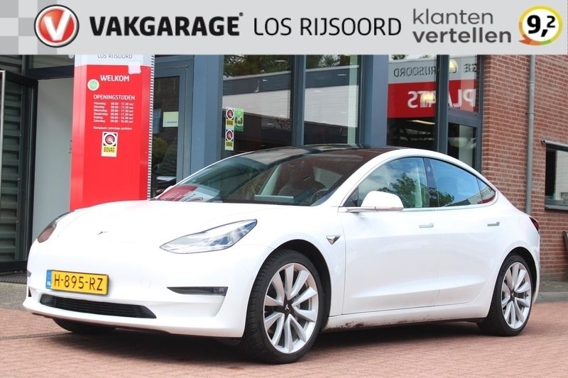 Wit Gebruikt 2020 Tesla Model 3 Long Range Sedan | € 20.785 - Afbeelding 1/4