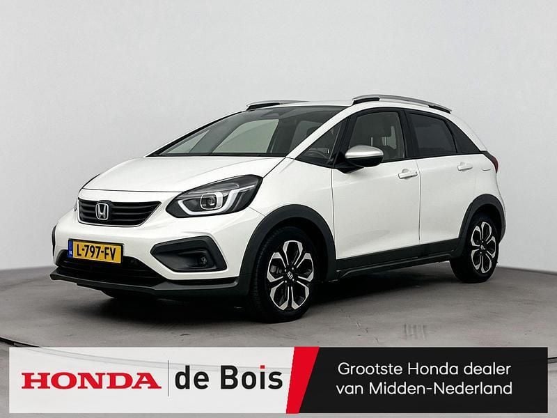 Wit, metallic lak Gebruikt 2021 Honda Jazz Hatchback | € 23.900 (Eerlijke prijs) - Afbeelding 1/3