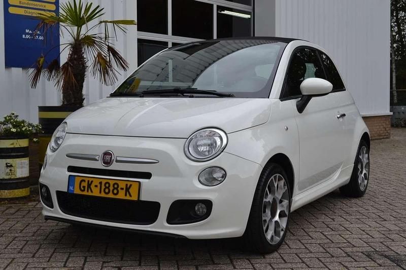 Wit Gebruikt 2015 Fiat 500C Cabriolet | € 6.950 (Goede deal) - Afbeelding 1/4