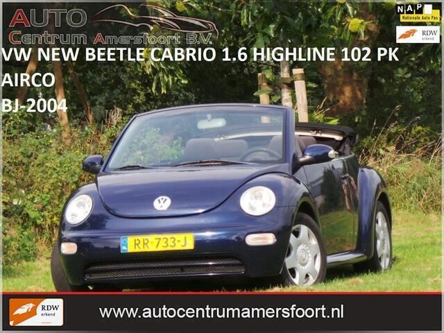 Blauw Gebruikt 2004 VW Beetle Highline Cabriolet | € 3.949 (Eerlijke prijs) - Afbeelding 1/4