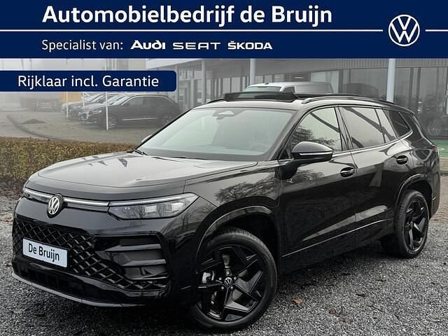 Zwart Nieuw 2025 VW Tayron R-line SUV | € 58.350 (Super prijs) - Afbeelding 1/4