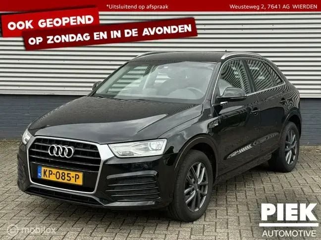 Zwart Gebruikt 2017 Audi Q3 S-Line SUV | € 16.999 (Eerlijke prijs) - Afbeelding 1/3