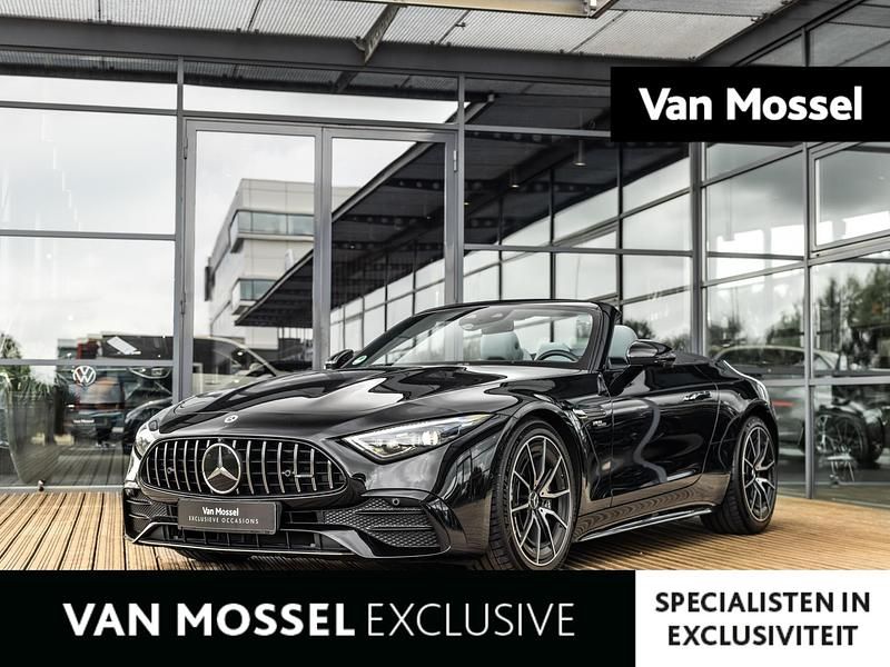 Zwart, metallic lak Gebruikt 2023 Mercedes SL43 AMG AMG Cabriolet | € 117.900 - Afbeelding 1/4