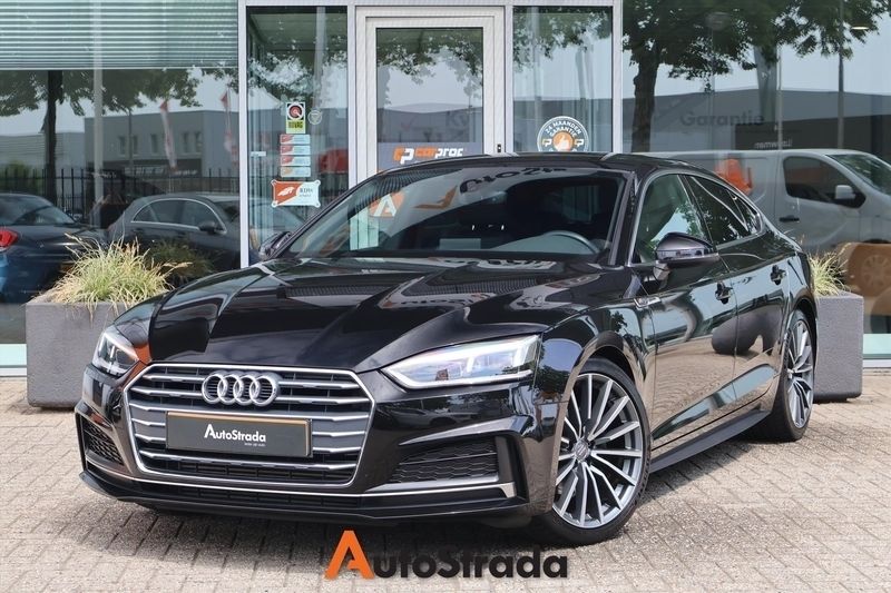 Zwart Gebruikt 2020 Audi A5 Sportback S-Line Hatchback | € 29.900 (Super prijs) - Afbeelding 1/4