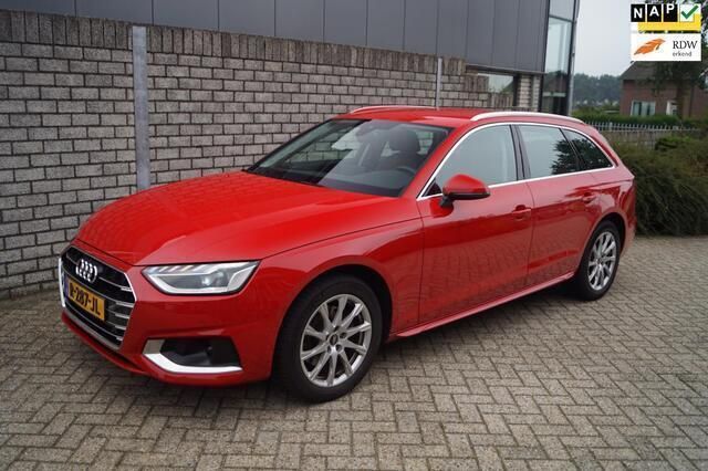 Rood, metallic lak Gebruikt 2022 Audi A4 Advanced Stationwagen | € 30.850 (Super prijs) - Afbeelding 1/4