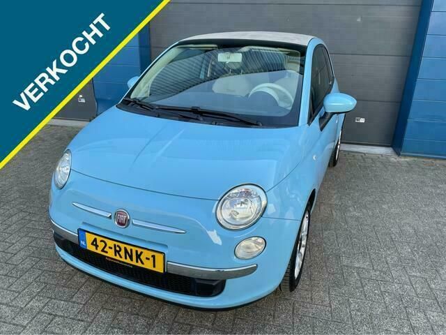 Blauw Gebruikt 2011 Fiat 500C Lounge Cabriolet | € 6.249 (Iets duurder) - Afbeelding 1/4