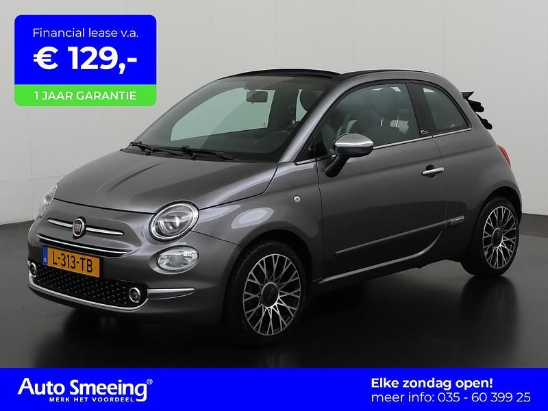 Grijs Gebruikt 2020 Fiat 500C Launch Edition Cabriolet | € 10.945 (Goede deal) - Afbeelding 1/4
