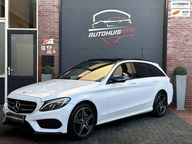 Wit, metallic lak Gebruikt 2017 Mercedes C180 AMG Stationwagen | € 21.450 (Eerlijke prijs) - Afbeelding 1/4